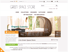 Tablet Screenshot of greenspacestore.com
